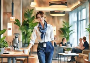 hospitality manager en charge de l'animation des lieux collaboratifs